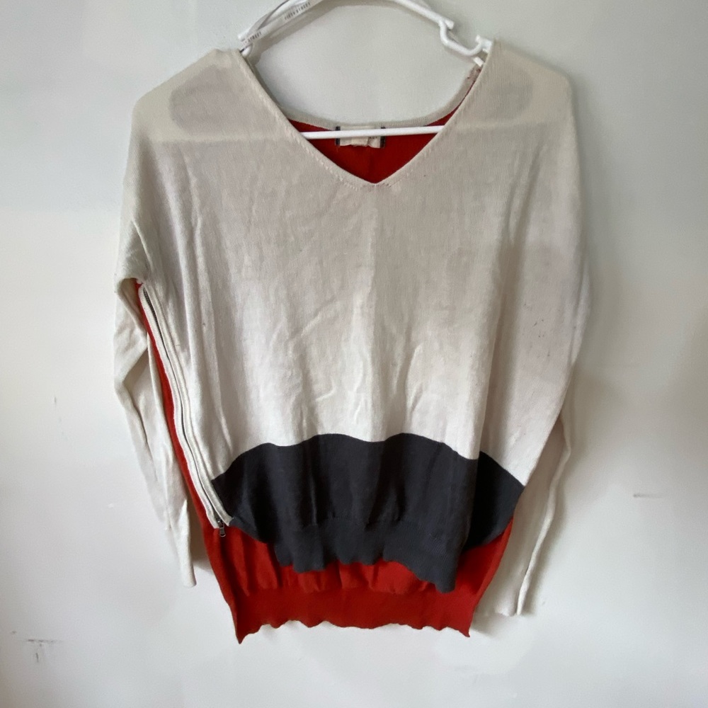 Boutique Color Block Modern Sweater